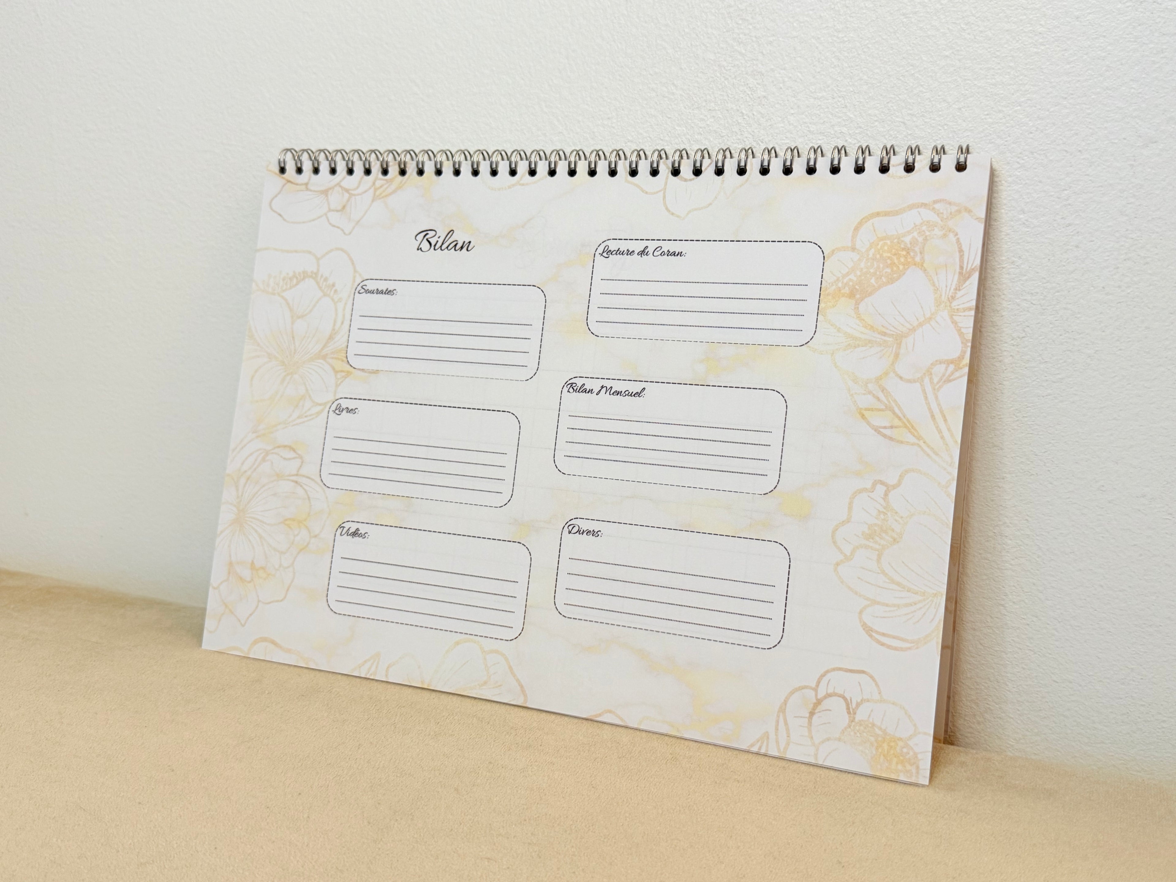 Calendrier Souraty Marbré Doré