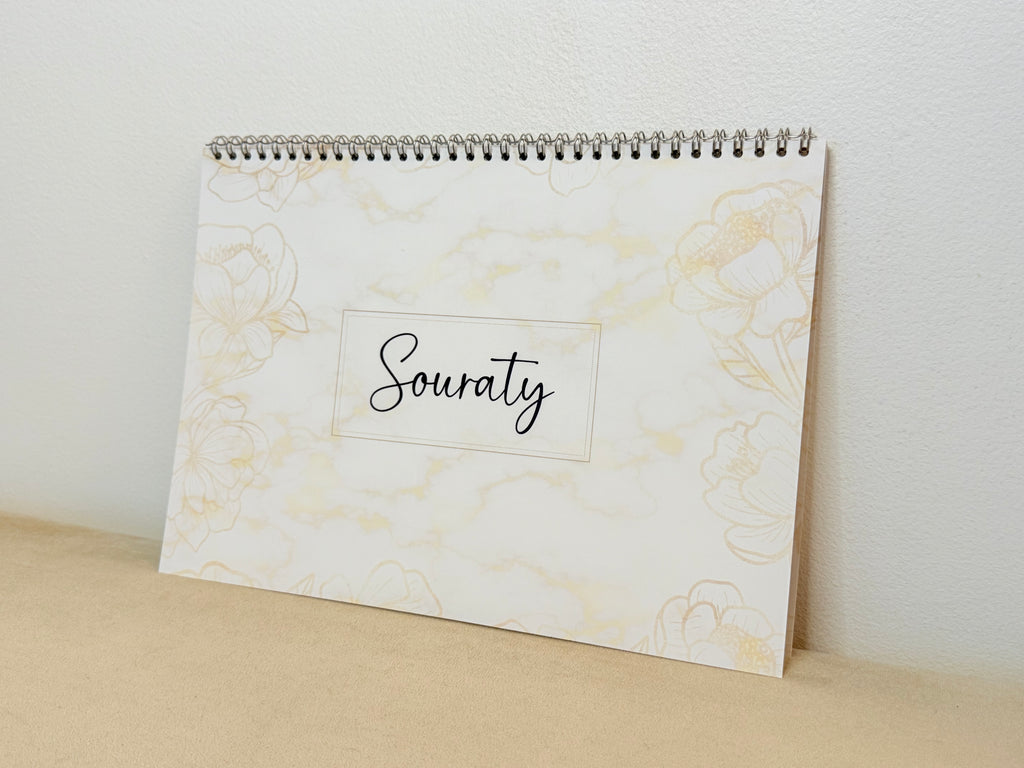 Calendrier Souraty Marbré Doré