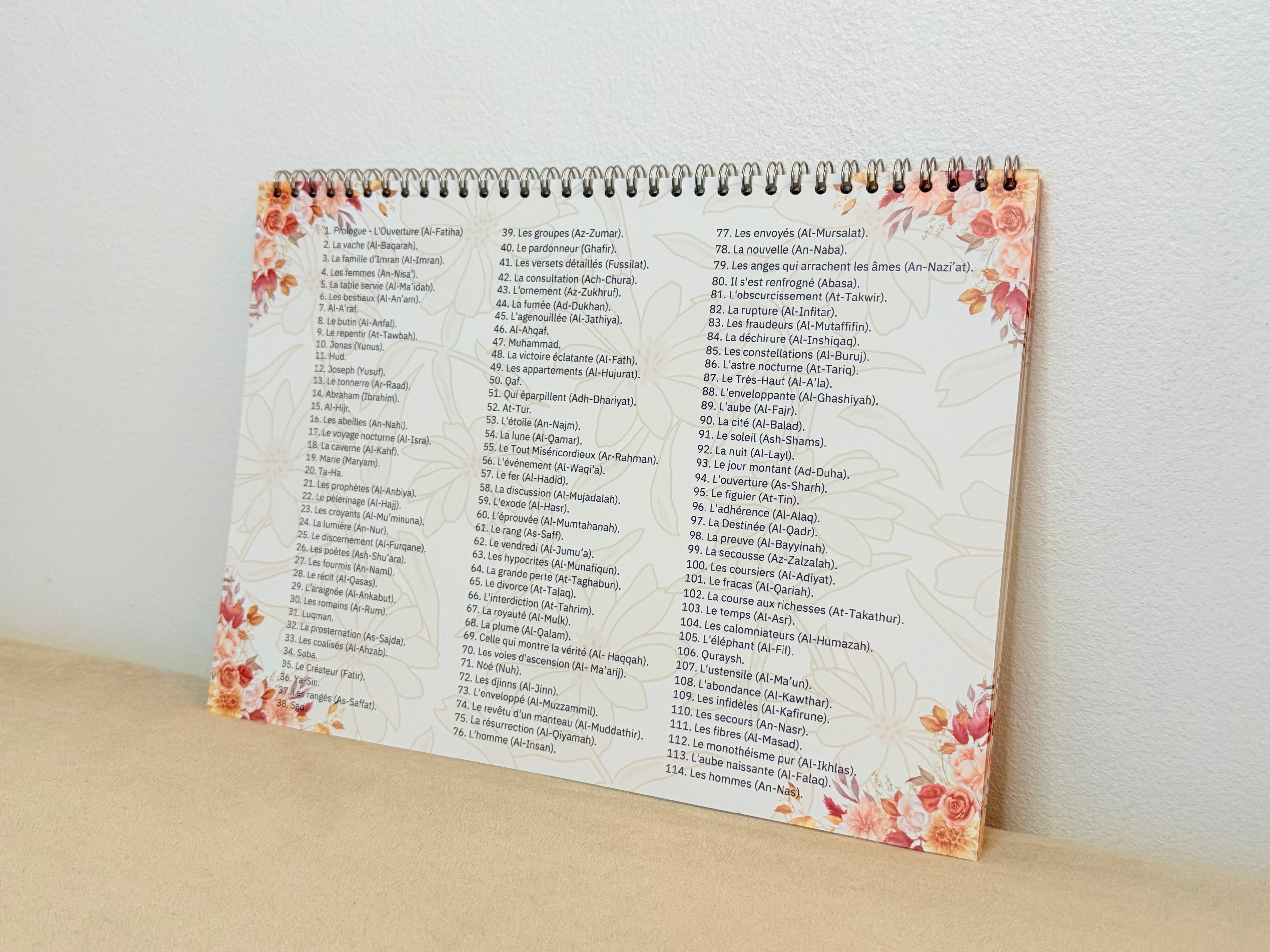 Calendrier Souraty Floral