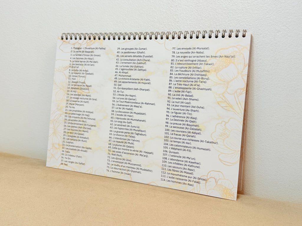 Calendrier Souraty Marbré Doré