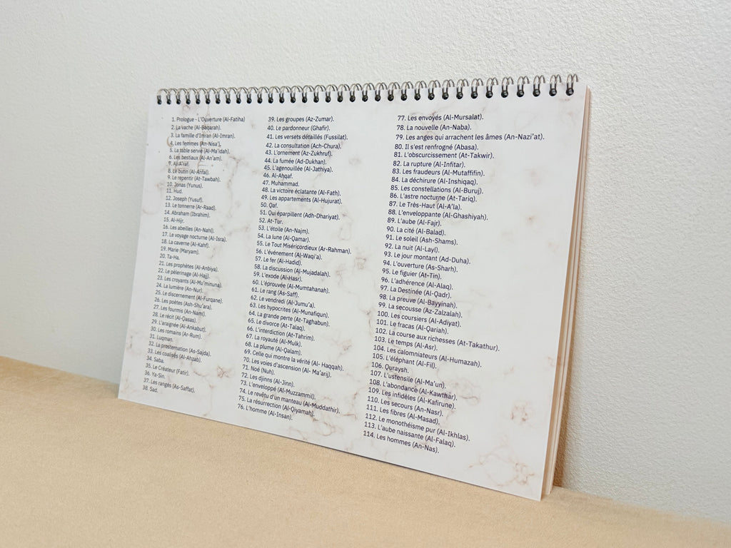 Calendrier Souraty Marbré Marron