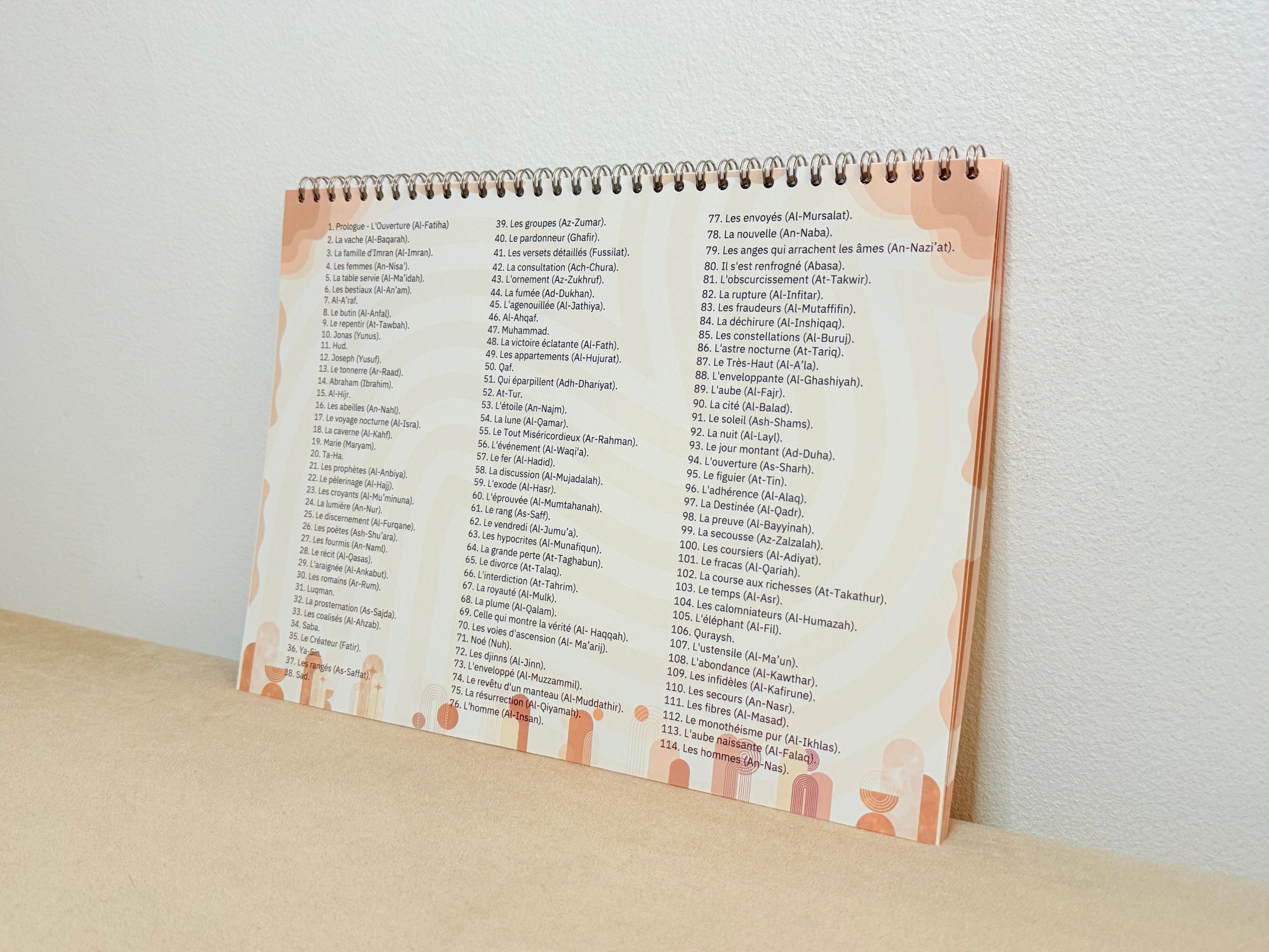 Calendrier Souraty Terracotta