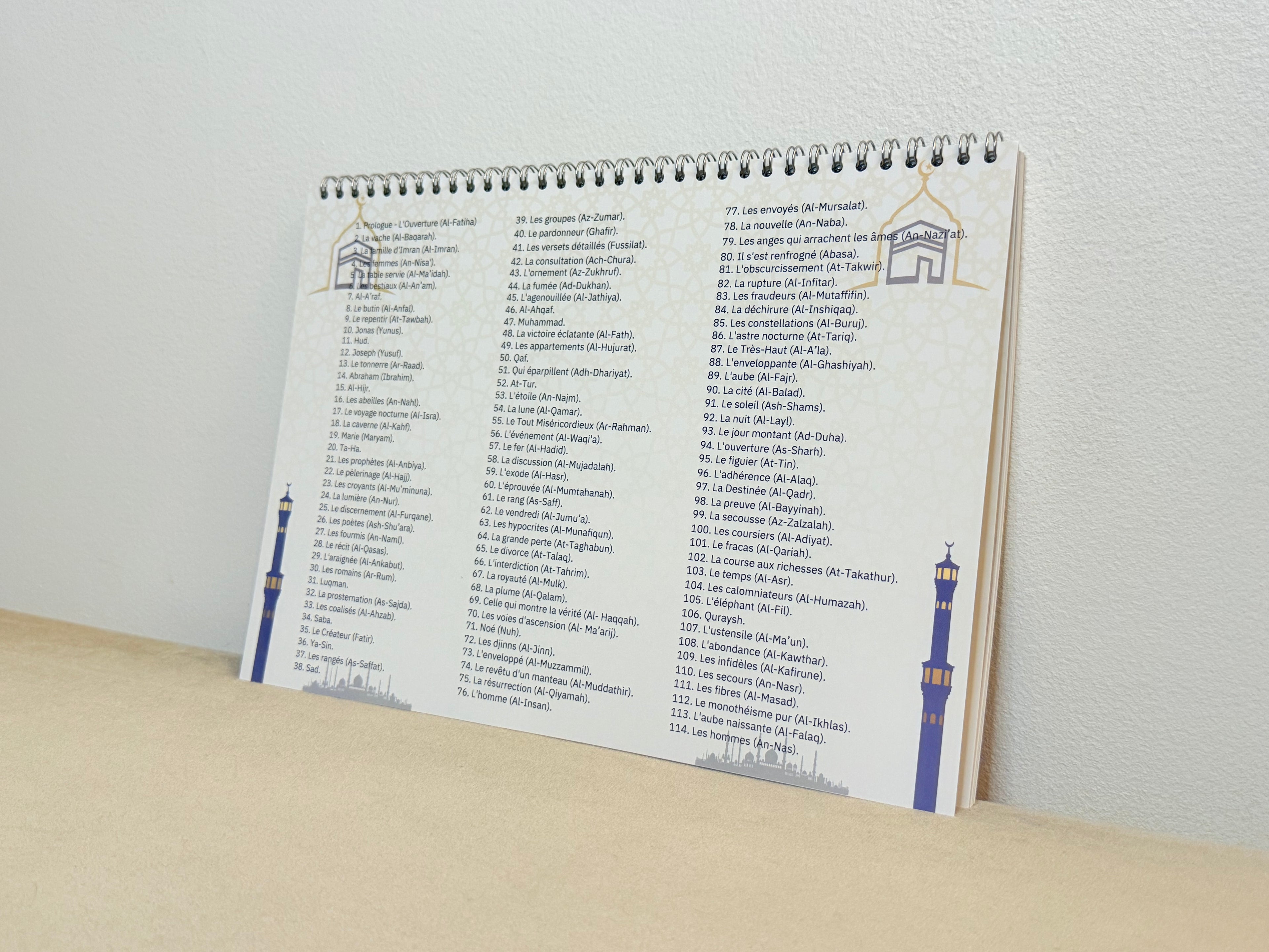 Calendrier Souraty Noir