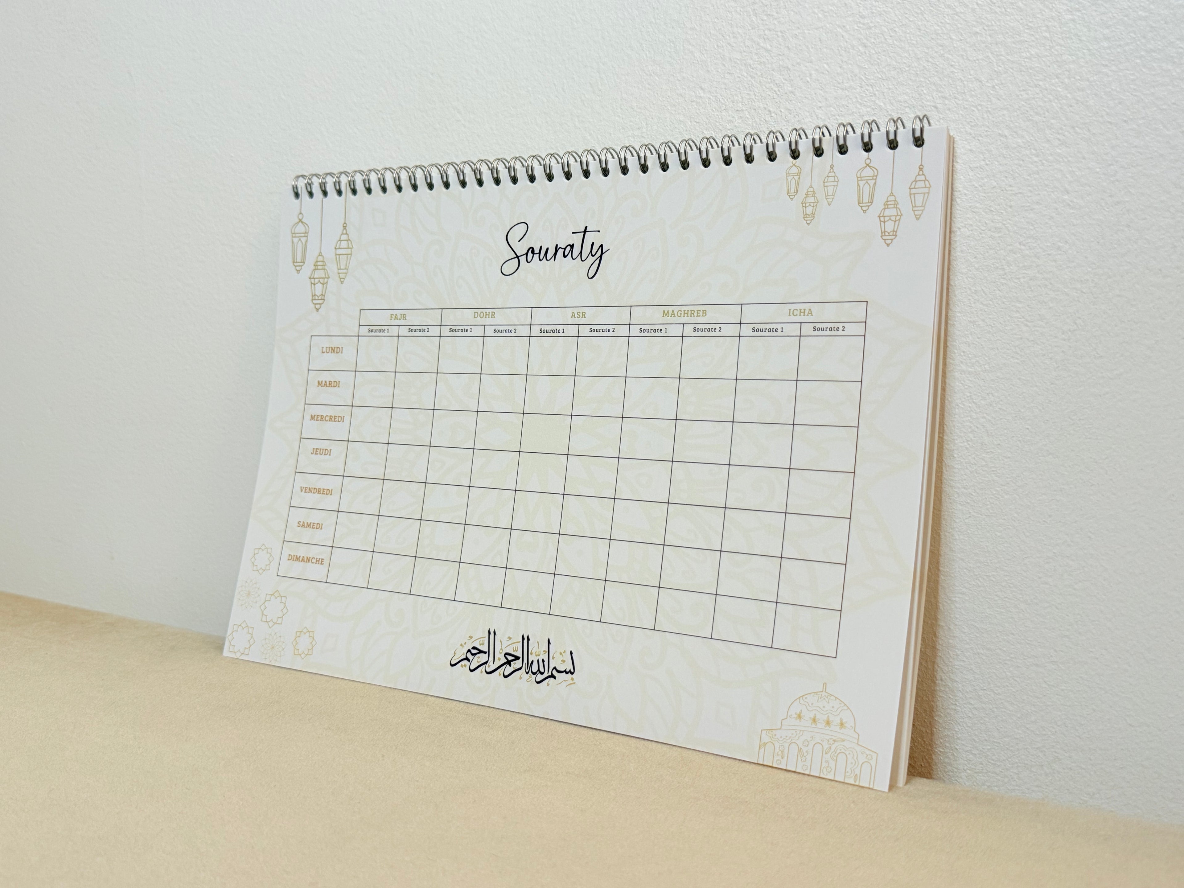 Calendrier Souraty Crème