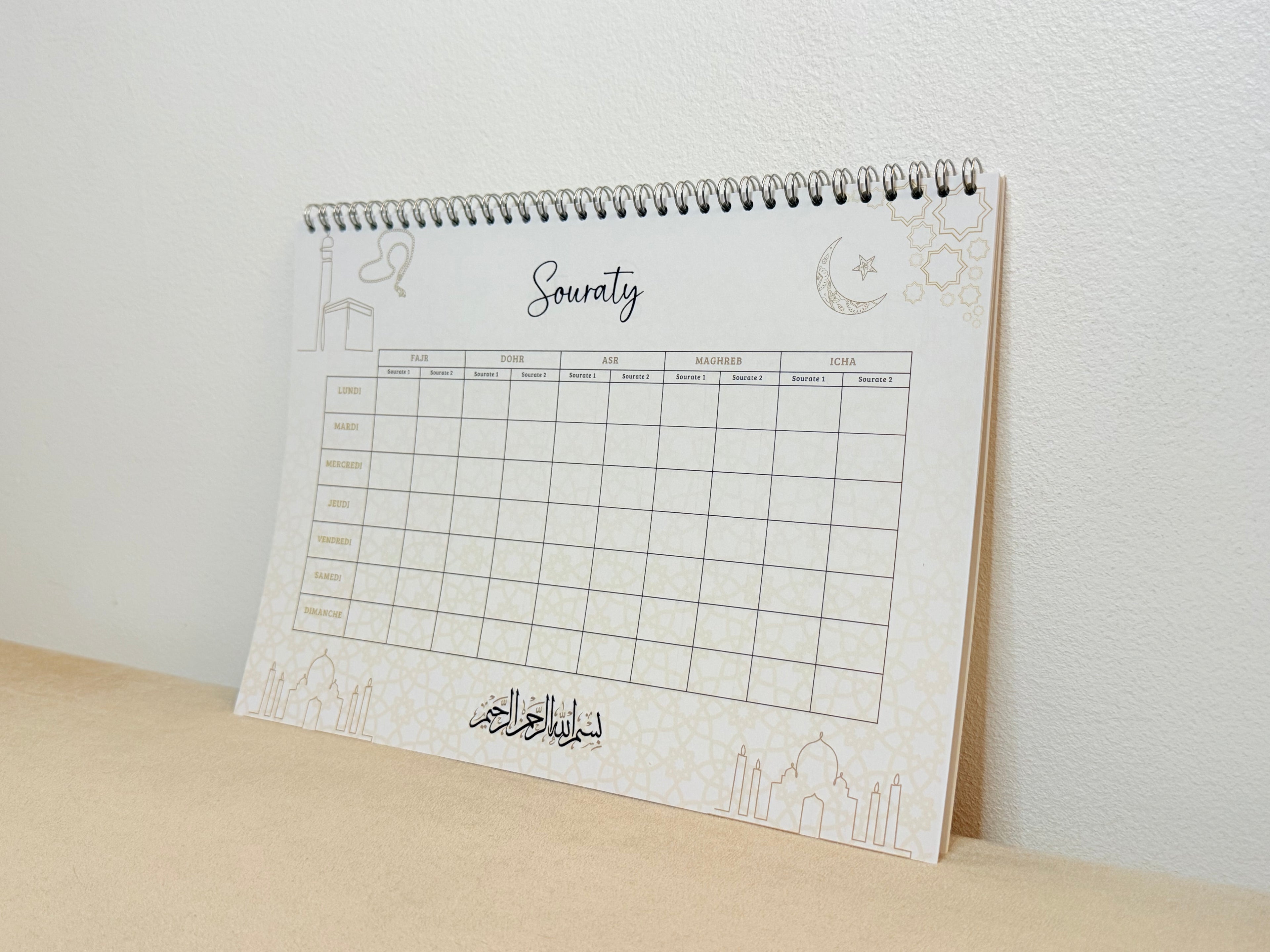 Calendrier Souraty Beige