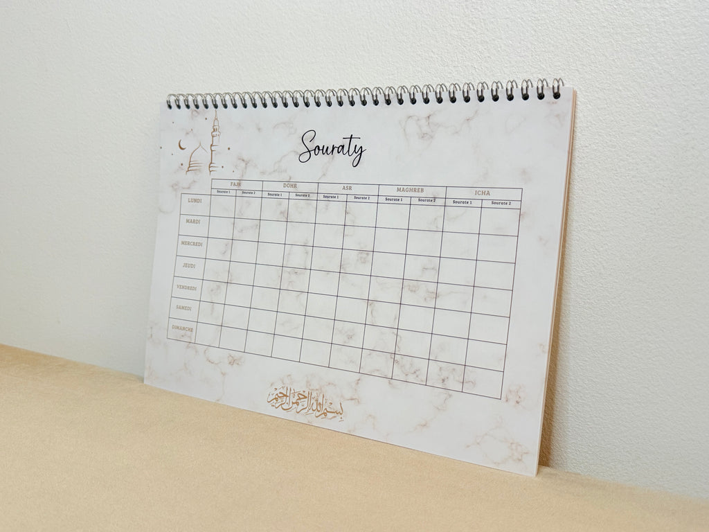 Calendrier Souraty Marbré Marron