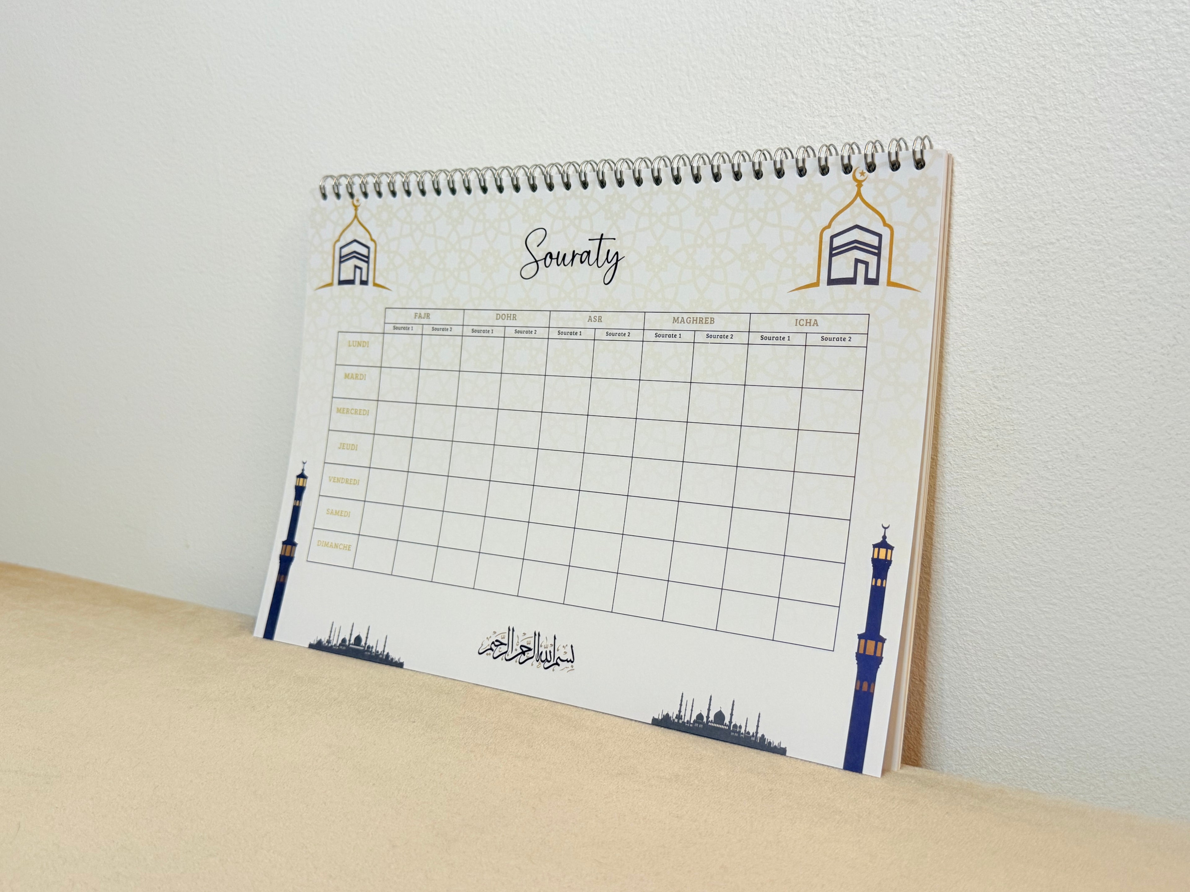 Calendrier Souraty Noir