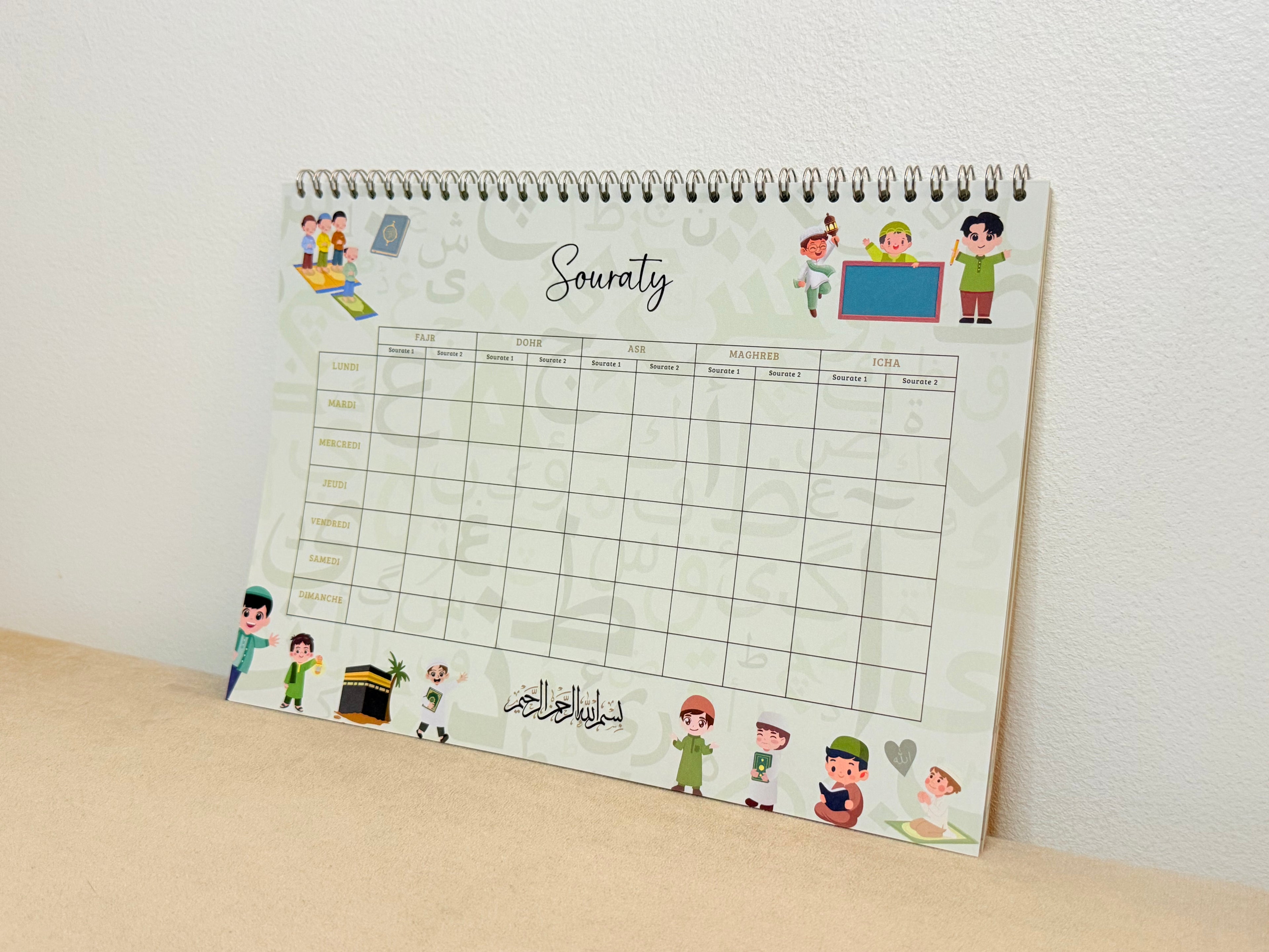 Calendrier Souraty Vert